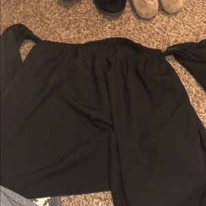 black off the shoulder blouse. No tag but size sm!